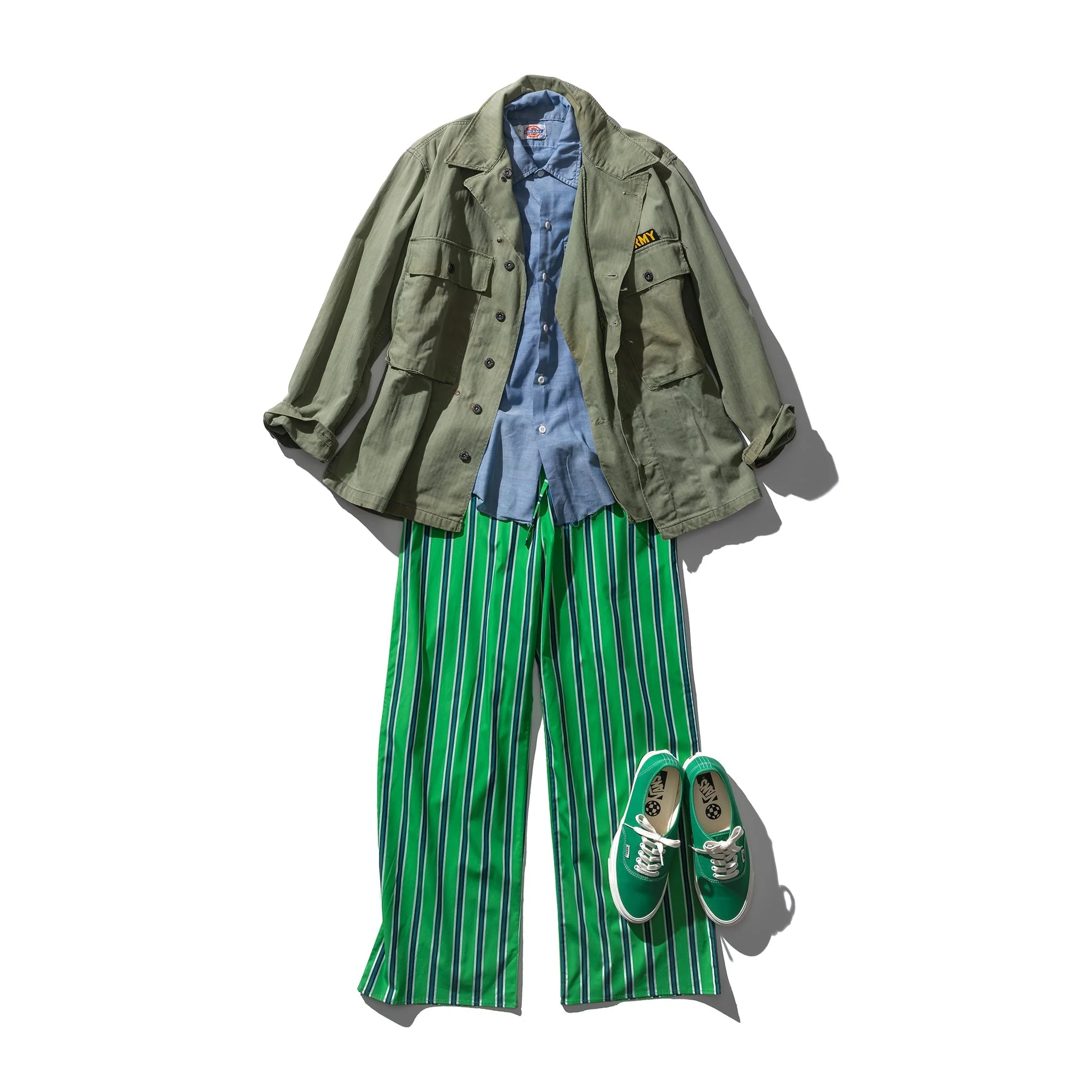 Cotton Stripe Pants - Image 2
