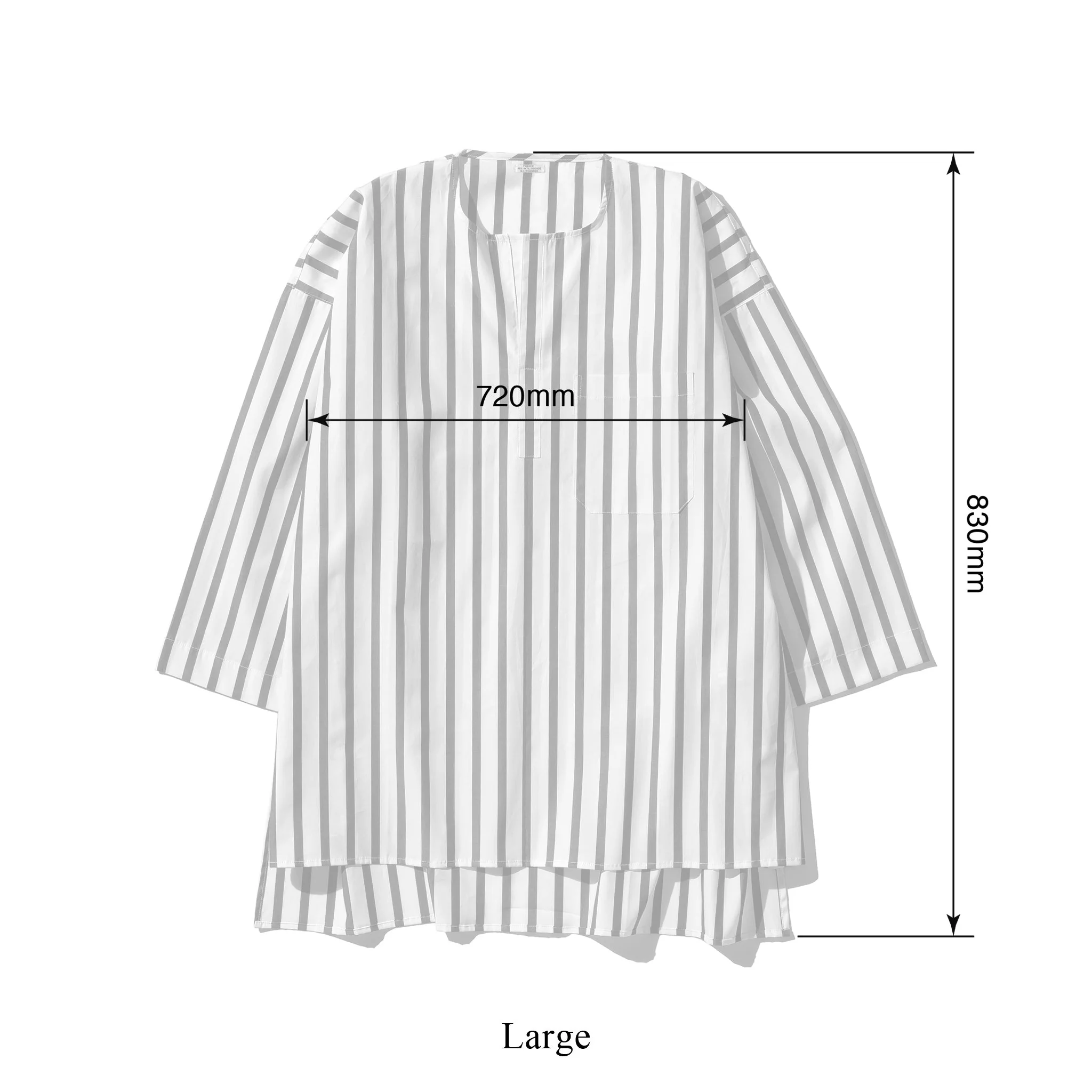 Cotton Crew Neck Stripe Shirt - Image 9
