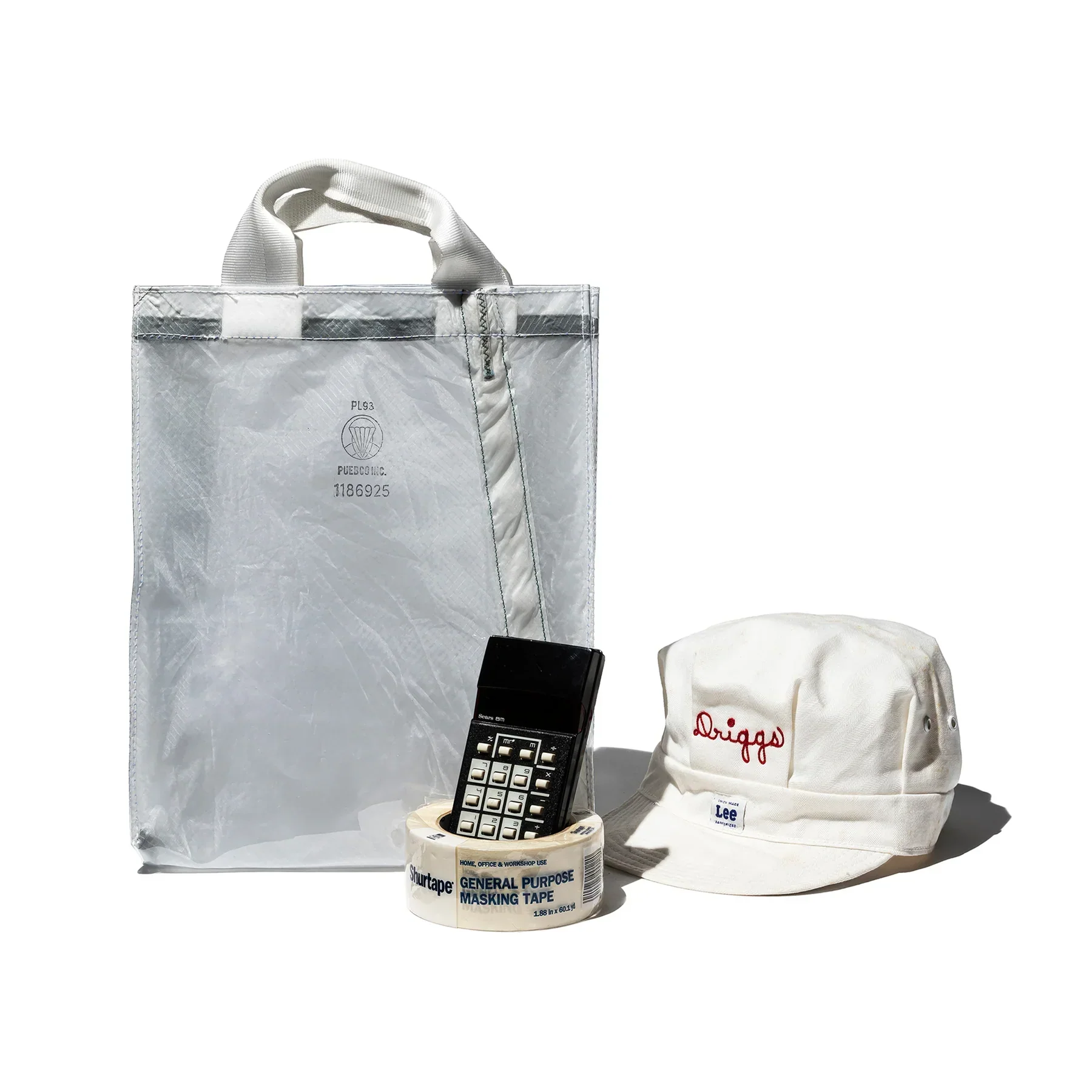 Covered Parachute Document Bag - White - Image 3
