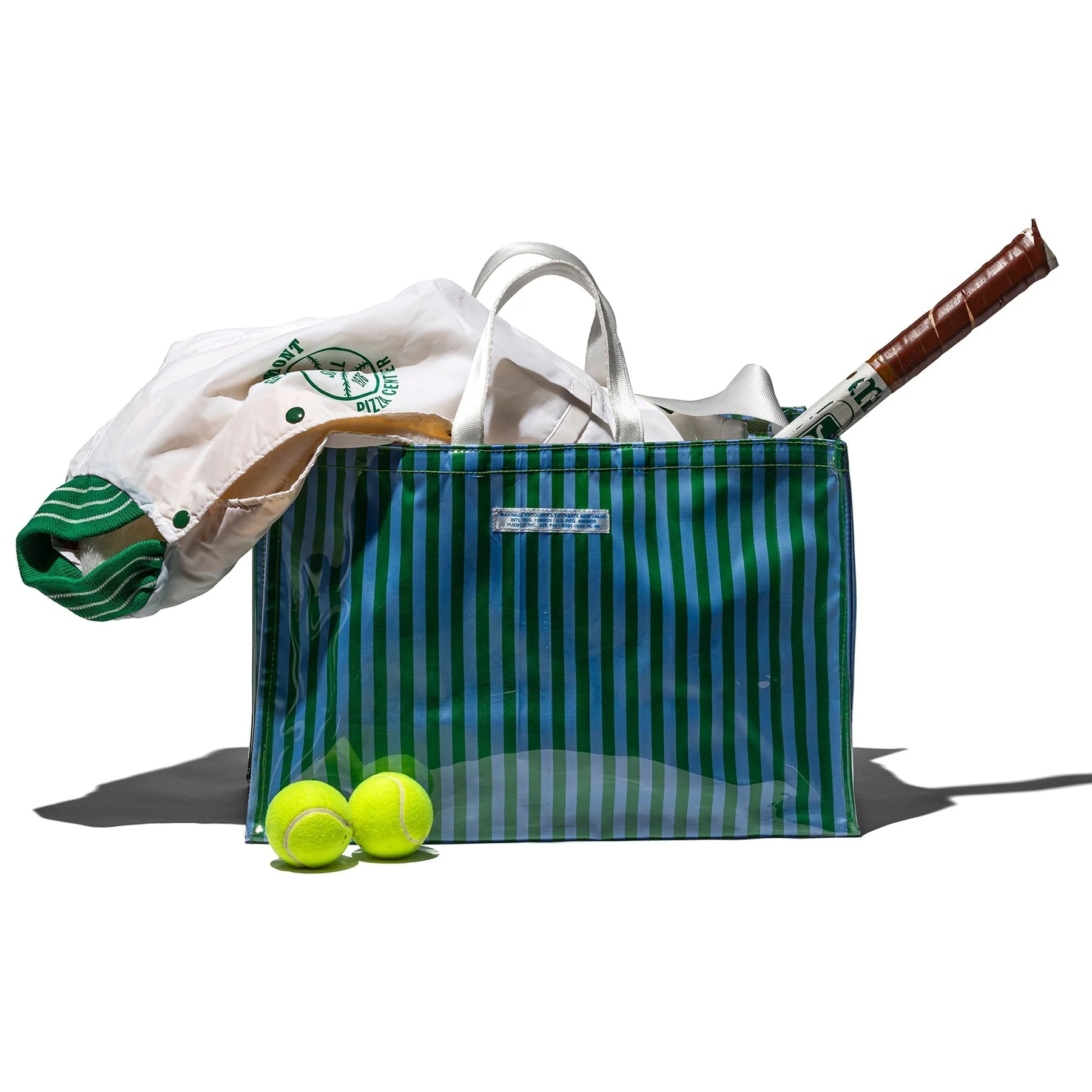 Covered School Tie Fabric Market Bag - Image 8