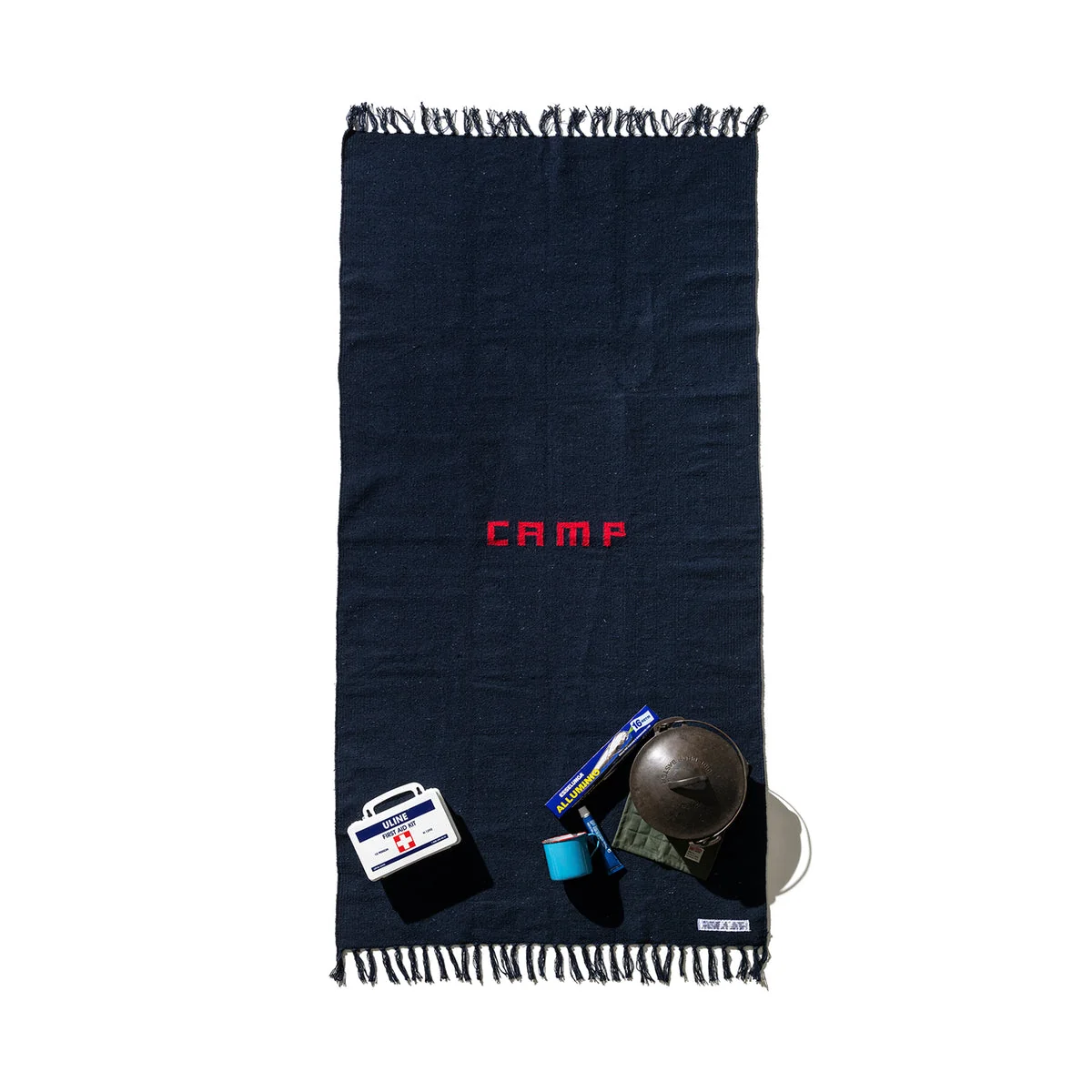 HANDLOOMED RECYCLE YARN CAMP RUG - Image 2