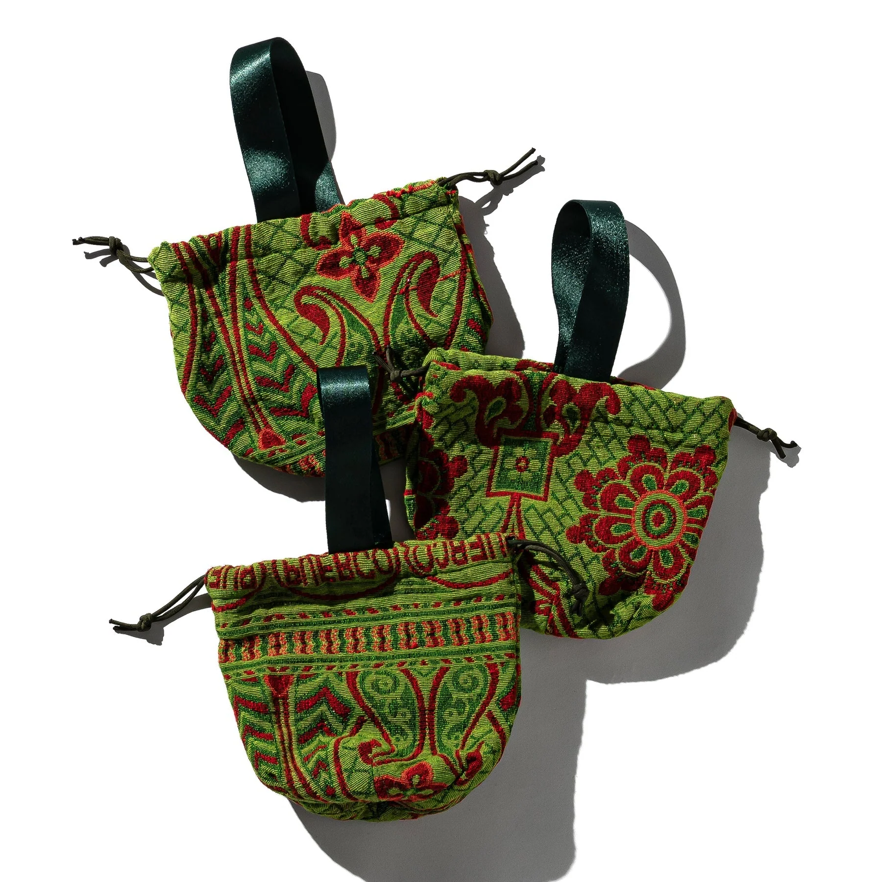 Jacquard Fabric Drawstring Bag - Image 8