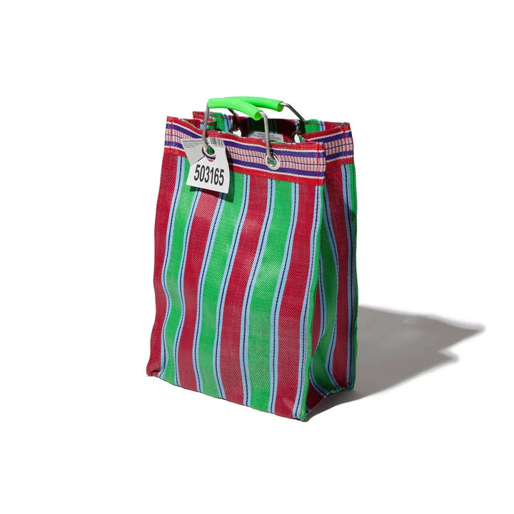 RECYCLED PLASTIC STRIPE BAG - Rectangle D15 - Image 6