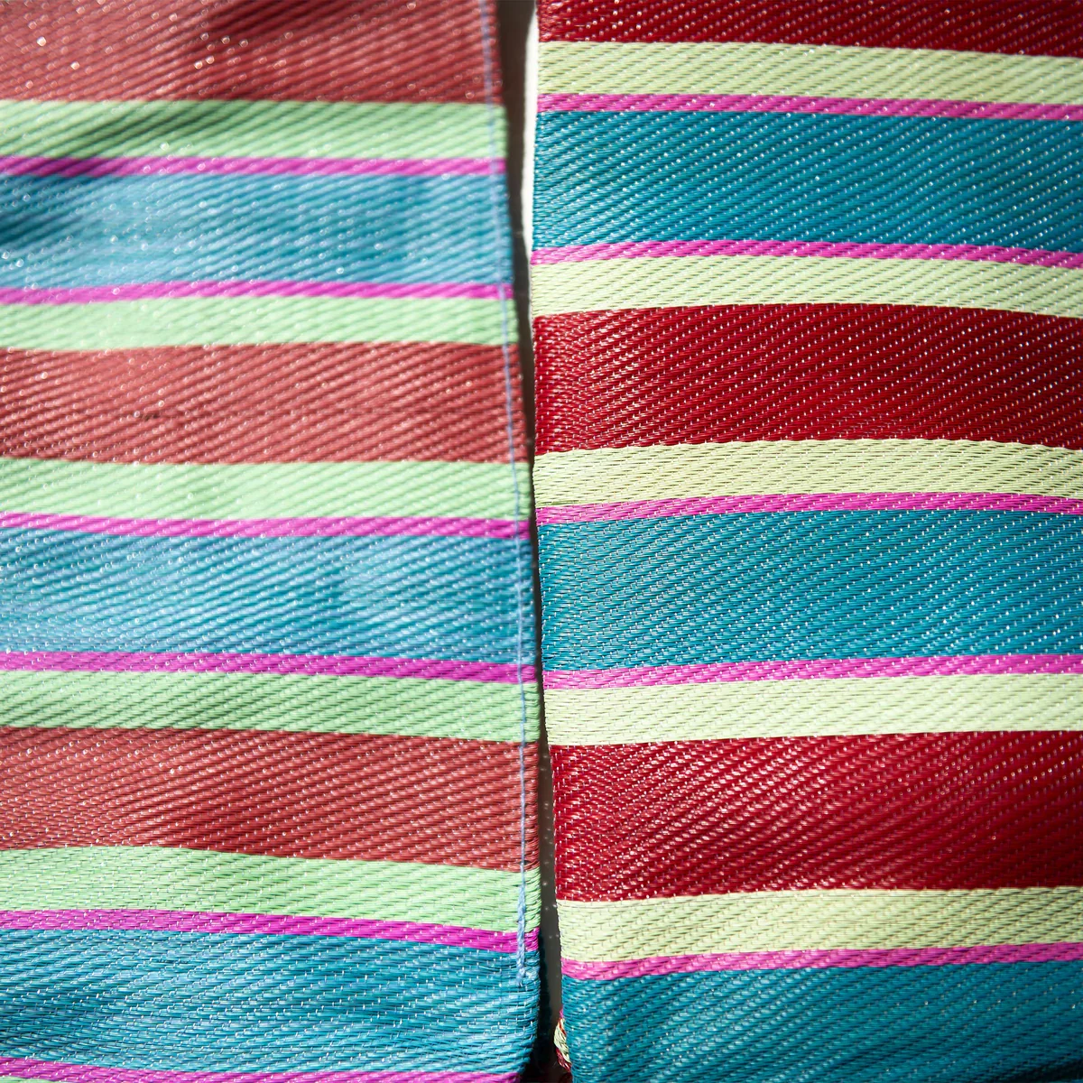 RECYCLED PLASTIC STRIPE BAG - Wide - Image 10