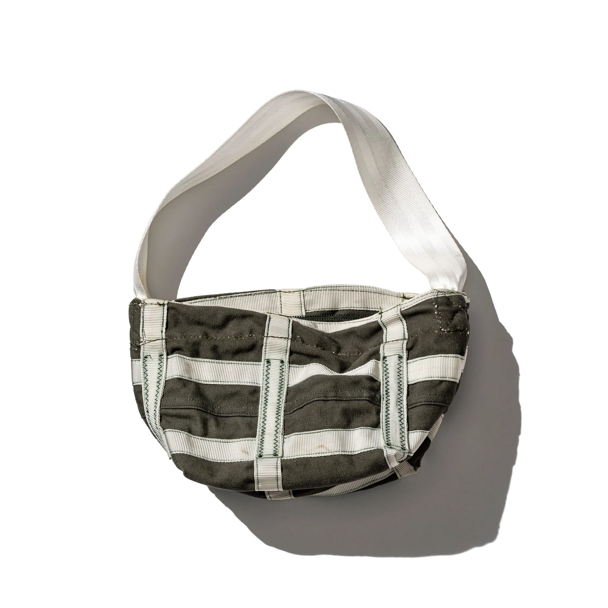 Vintage Olive Brake Parachute Extra Small Shoulder Bag