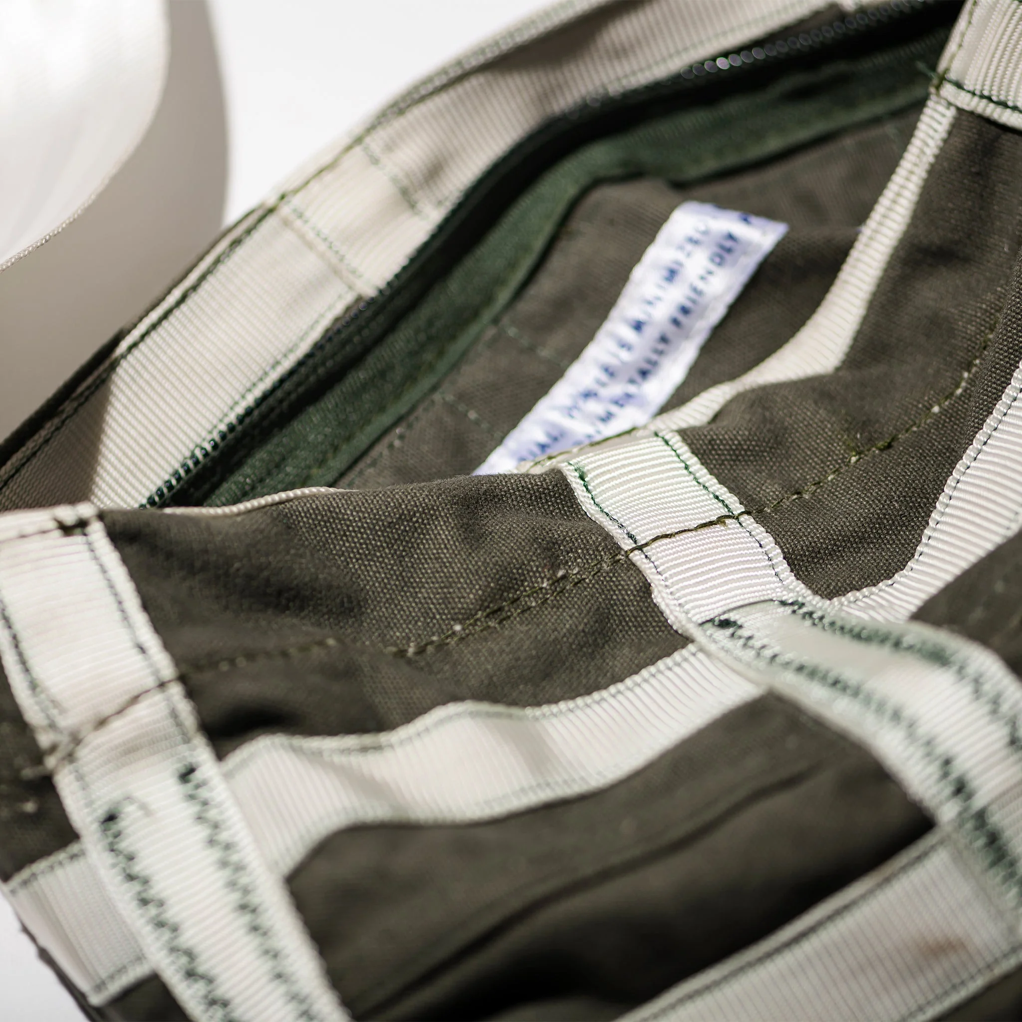 Vintage Olive Brake Parachute Extra Small Shoulder Bag - Image 4