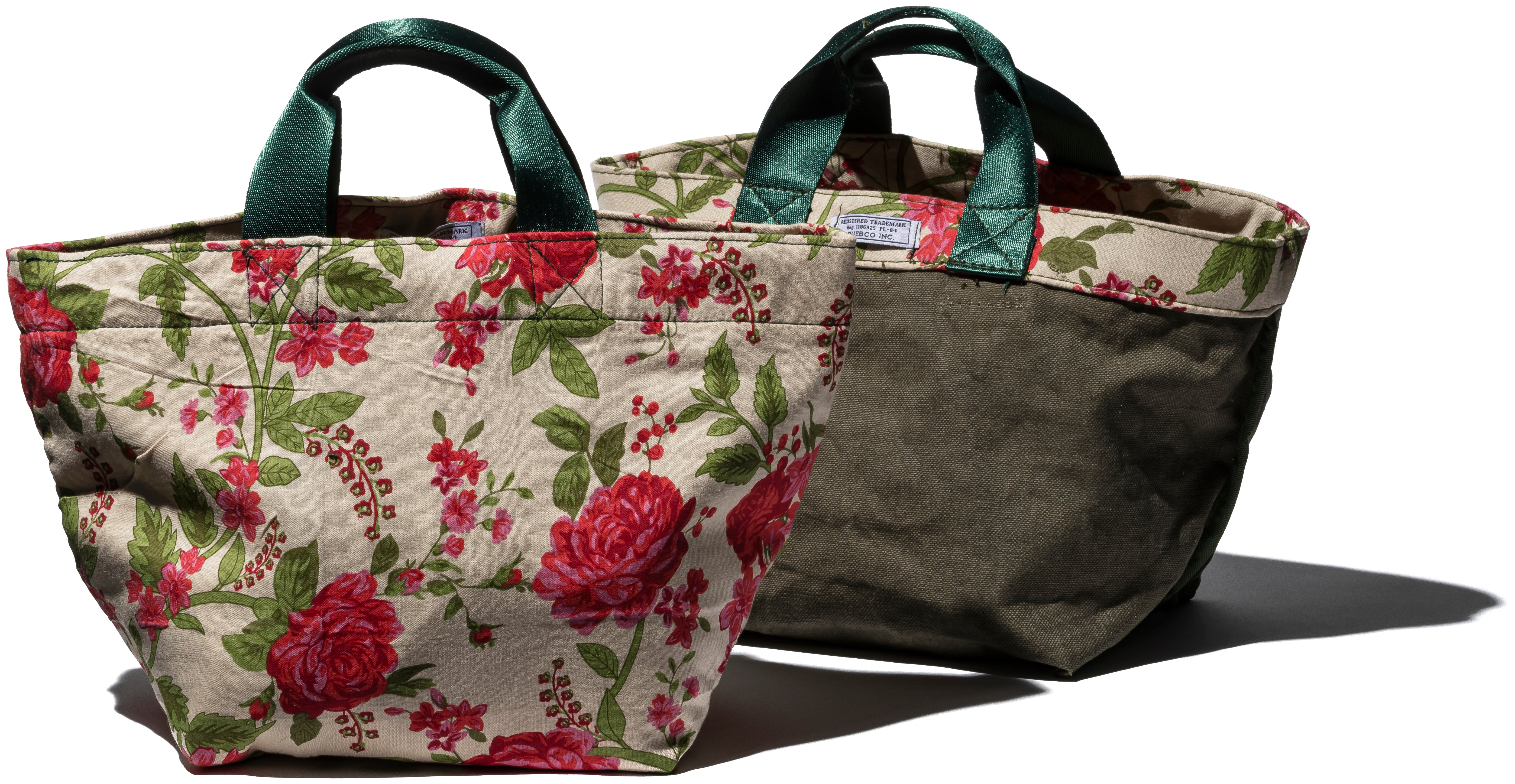 Vintage Tent Fabric with Printed Pattern Bag - Image 4
